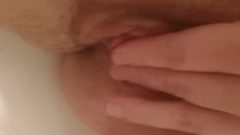 Lesbian Playing W/ Her Enormous Clit