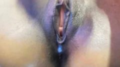 Young Model-like Ebony With HUGE CLIT And Soaked Pussy Anal Contractions