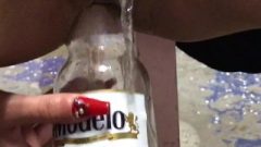 Beer Bottle Anal Penetration!!! Nubile Chick Gush In Anal Masturbation